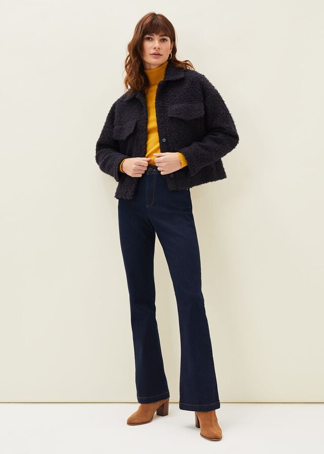 Indigo Phase Eight Aycacut Denim Jeans | 2486BSHOX