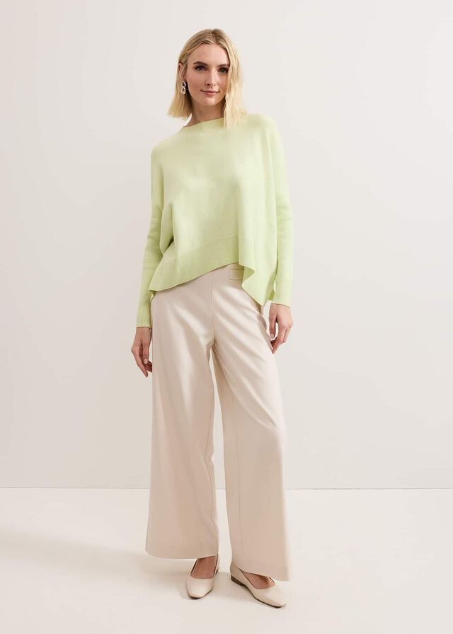 Light Green Phase Eight Kara Square Boxy Knitwear | 8274WXJSF