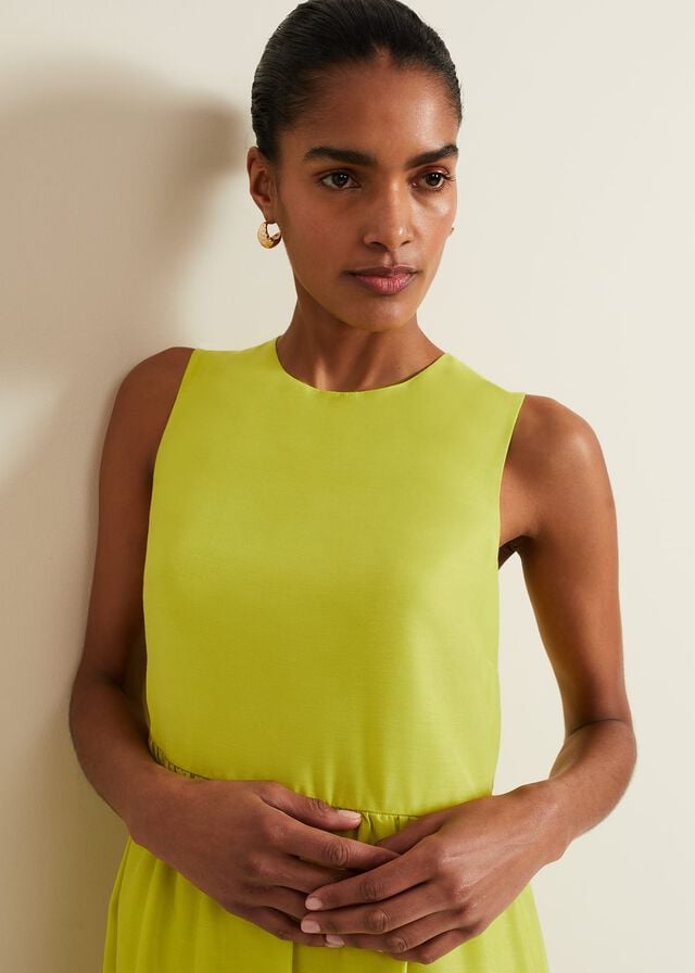 Light Green Phase Eight Sara Tiered Dress | 0832SYWNX