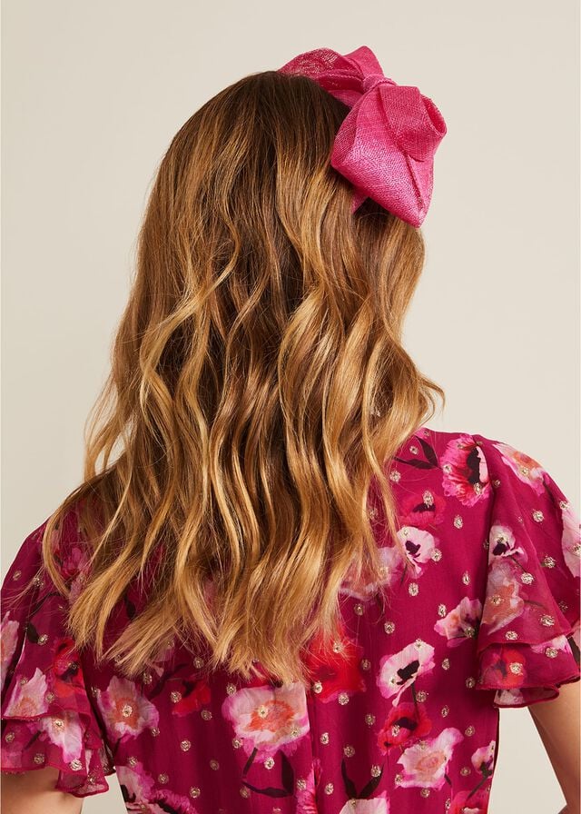 Light Pink Phase Eight Bow Padded Hats | 1479VIQRP