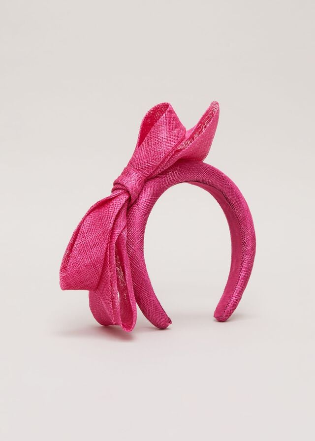 Light Pink Phase Eight Bow Padded Hats | 1479VIQRP