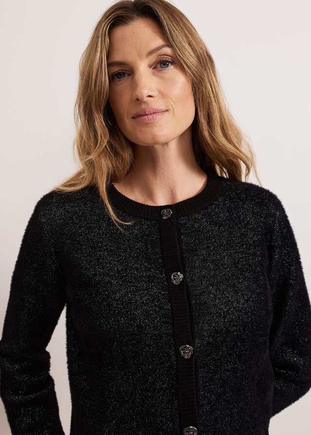 Metal Phase Eight Javina Fluffy Lurex Knitwear | 8067OUYDN