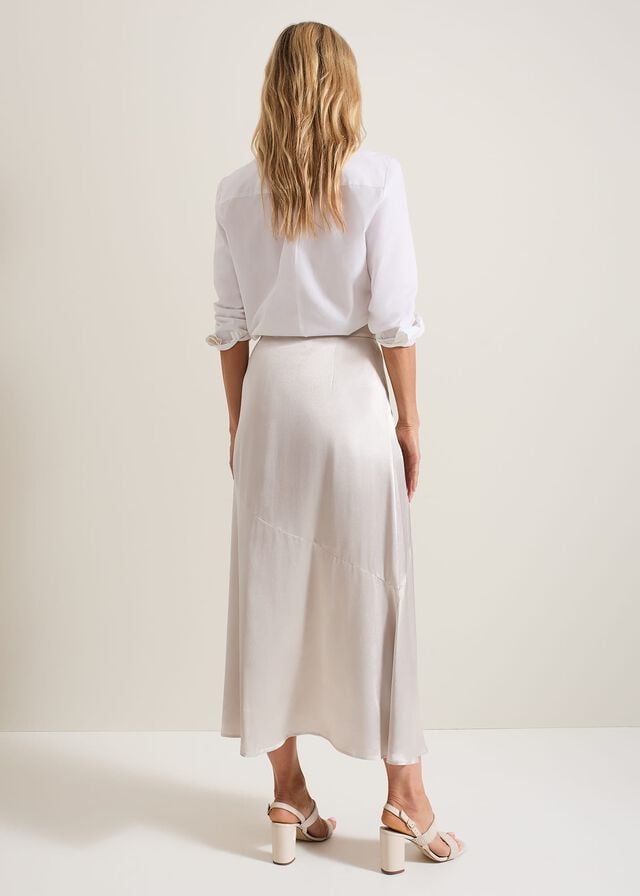 Metal Phase Eight Ophelia Satin Skirts | 8671ZWSNO