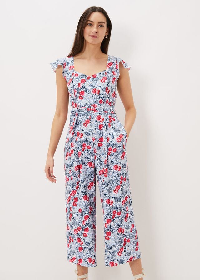 Multicolor Phase Eight Abbiana Tulip Jumpsuit | 7290FLKMO