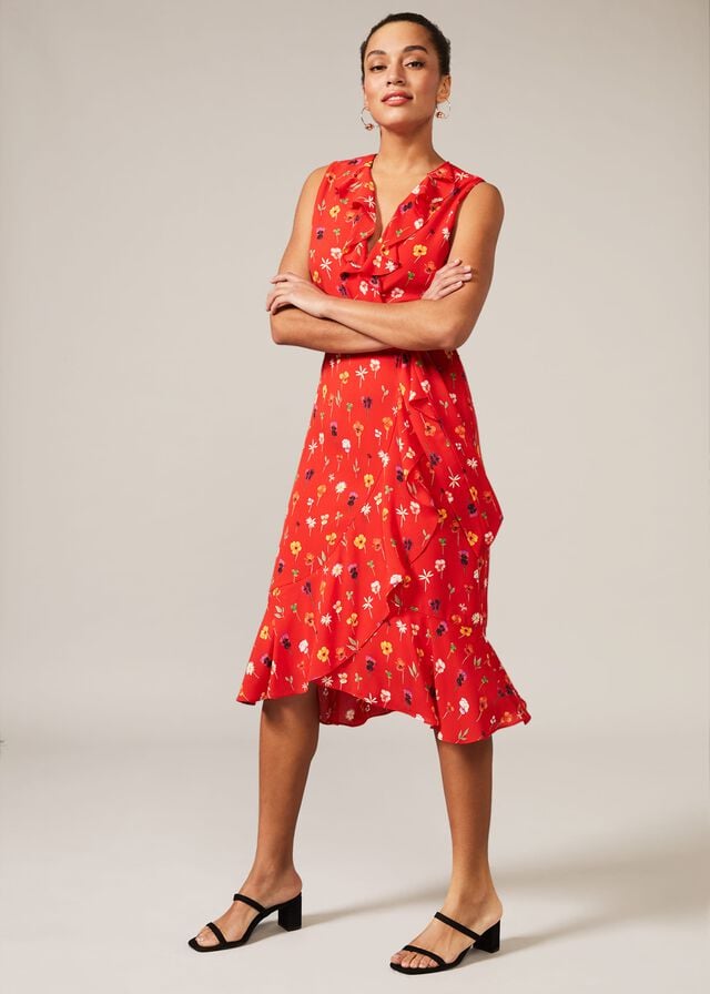 Multicolor Phase Eight Alanna Ditsy Floral Dress | 0492KSBFW