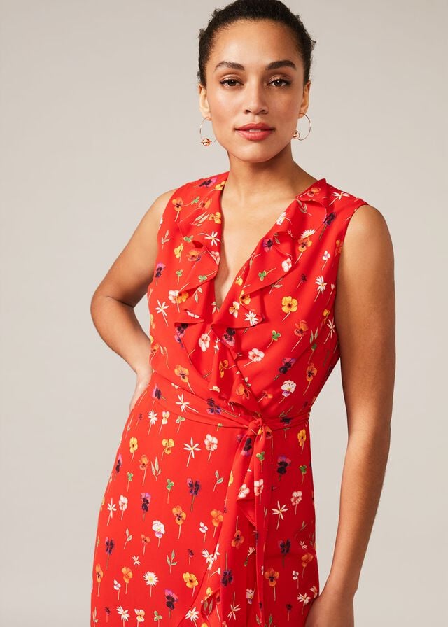 Multicolor Phase Eight Alanna Ditsy Floral Dress | 0492KSBFW