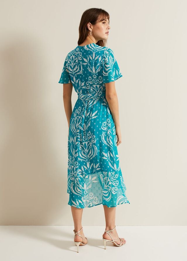 Multicolor Phase Eight Amy Fil Coupe Dress | 0326IAEGB