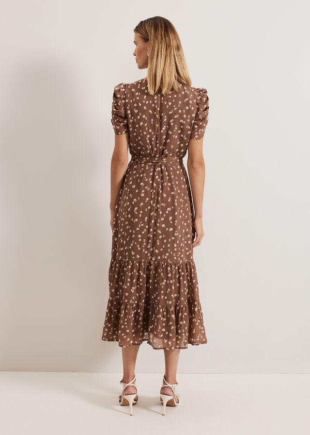 Multicolor Phase Eight Amy Spot Dress | 1473HCLMK