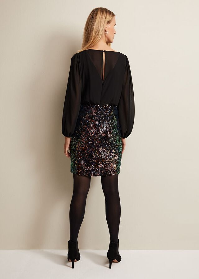 Multicolor Phase Eight Angel Sequin Dress | 5629WOXQJ