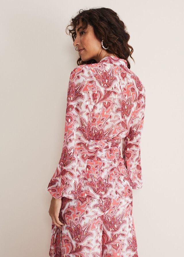 Multicolor Phase Eight Arabella Print Shirts | 6421FWUJZ