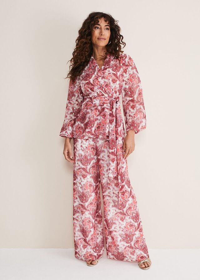 Multicolor Phase Eight Arabella Print Shirts | 6421FWUJZ