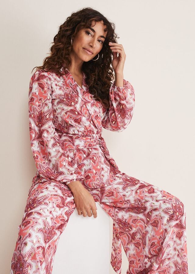 Multicolor Phase Eight Arabella Print Shirts | 6421FWUJZ