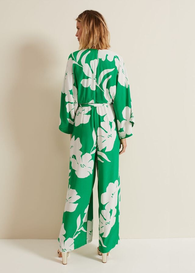 Multicolor Phase Eight Bernice Print Jumpsuit | 6417NUTWF