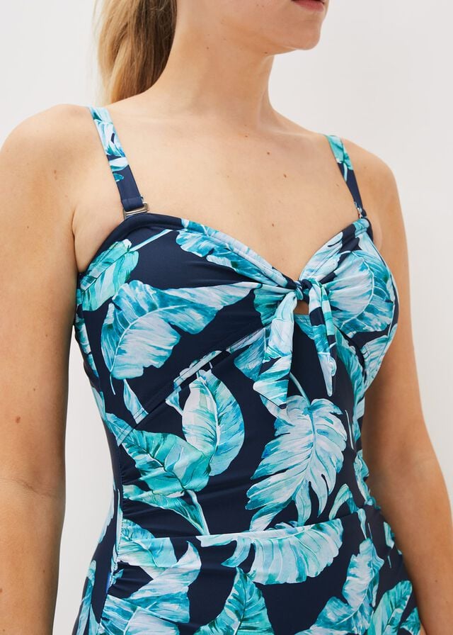 Multicolor Phase Eight Britney Palm Print Swimwear | 2063ERVYN