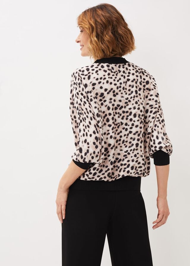 Multicolor Phase Eight Calla Leopard Print Shirts | 7015UMBDI