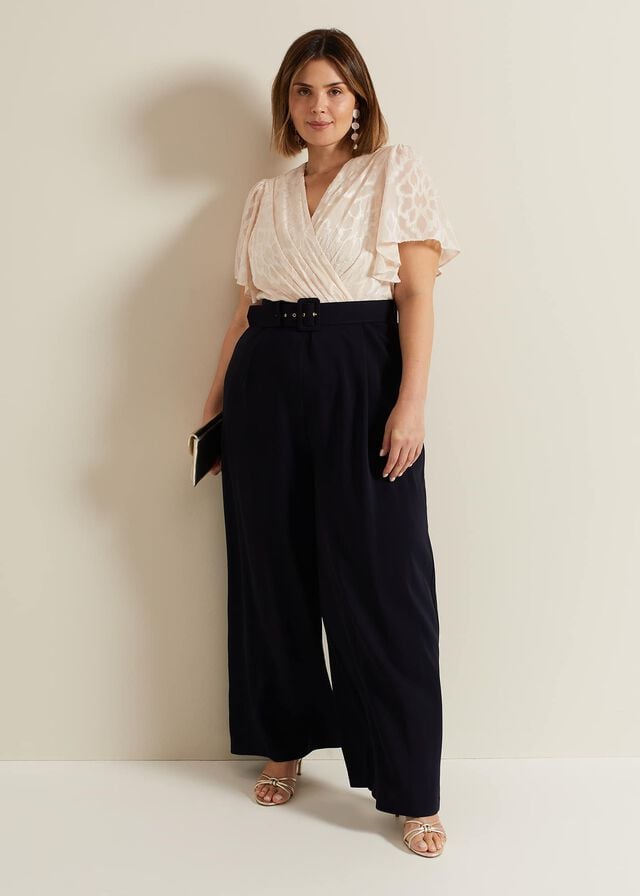 Multicolor Phase Eight Carolyn Burnout Jumpsuit | 5946BVNCH