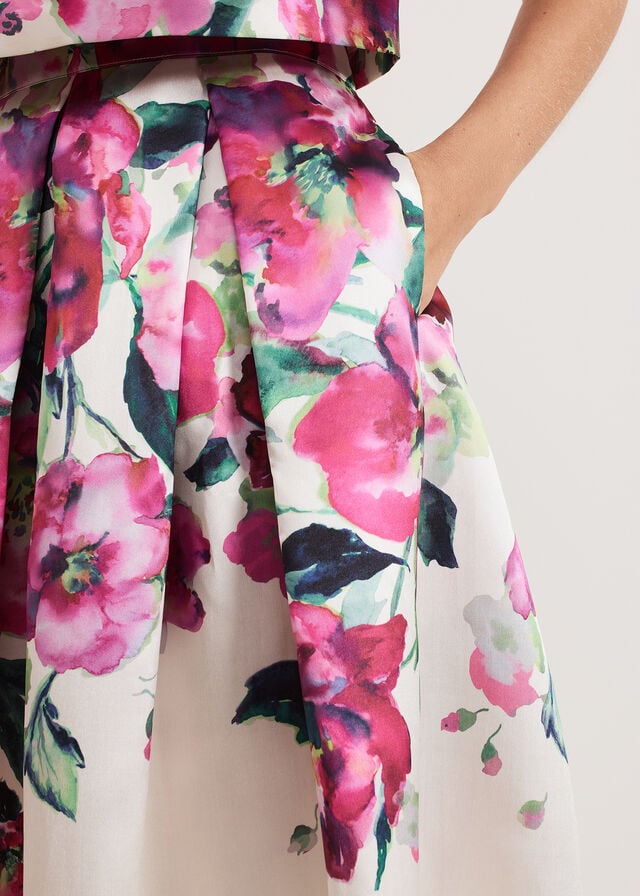 Multicolor Phase Eight Celeste Border Skirts | 8431YWZLQ