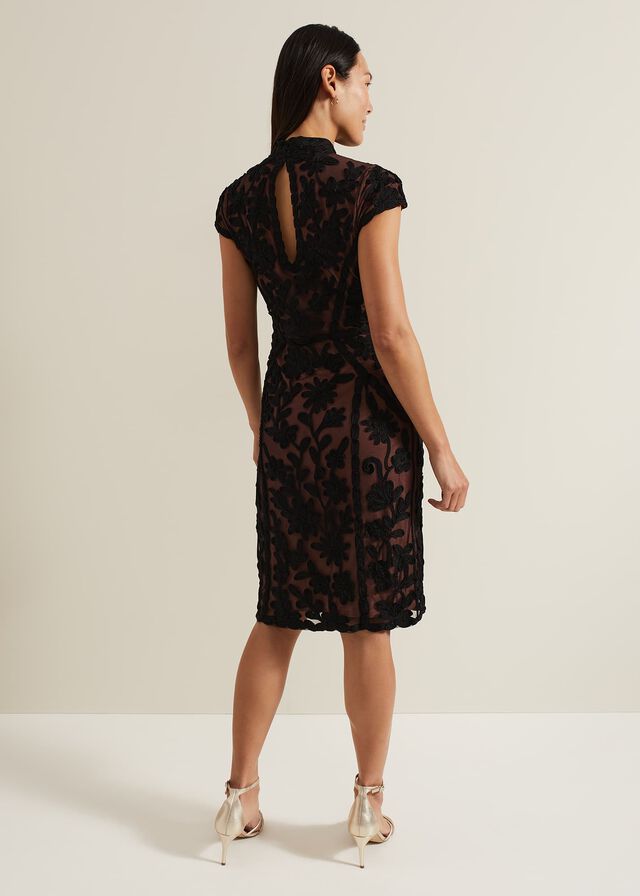 Multicolor Phase Eight Edith Tapework Dress | 2543XERZD