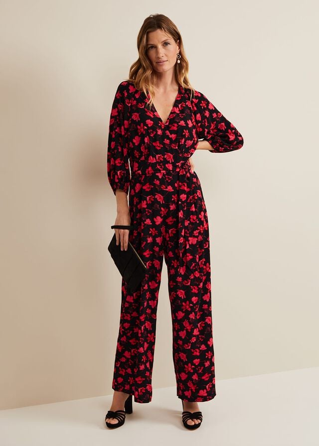 Multicolor Phase Eight Effie Printed Jumsuit Jumpsuit | 5108HEUPY