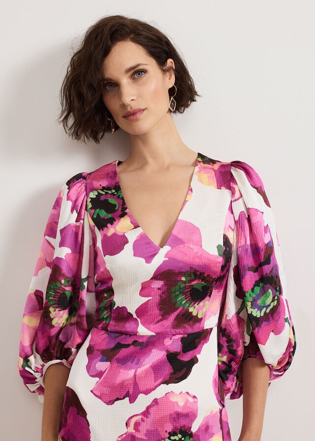 Multicolor Phase Eight Fiona Floral Dress | 8420WPSFB