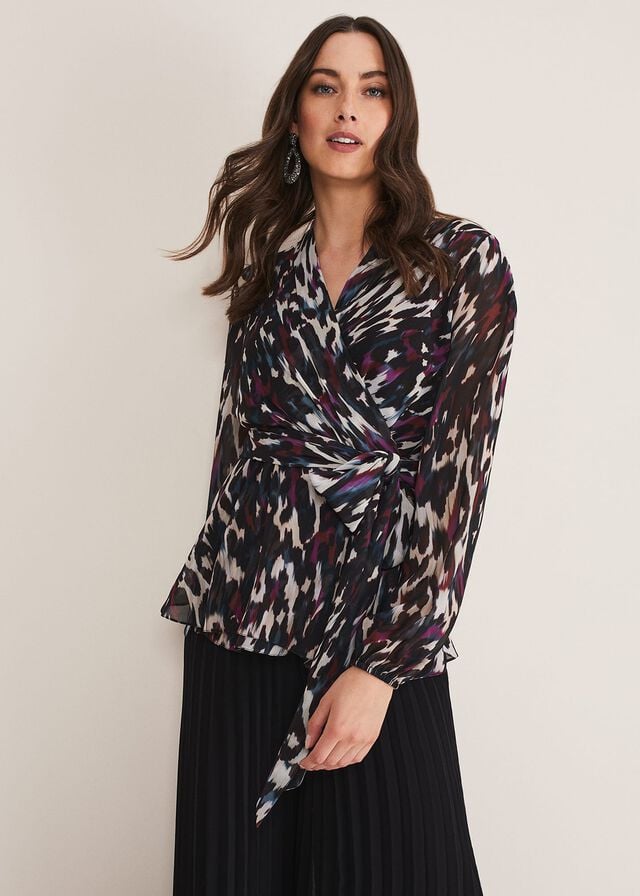 Multicolor Phase Eight Florentine Printed Shirts | 6259GYRSM