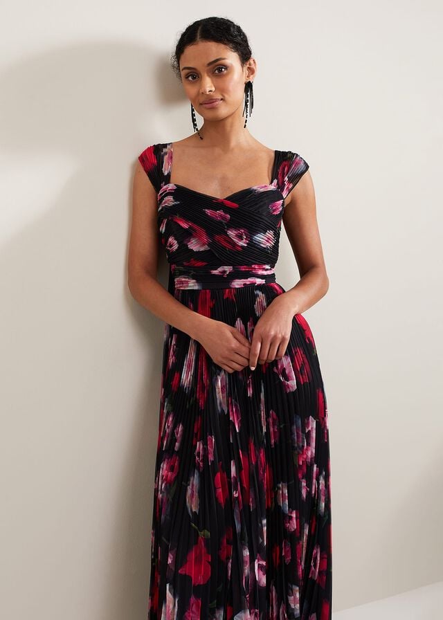 Multicolor Phase Eight Gretal Floral Dress | 4792NHJAK