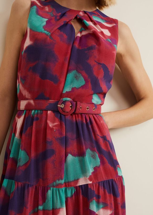 Multicolor Phase Eight Jolene Floral Dress | 7820MREGV