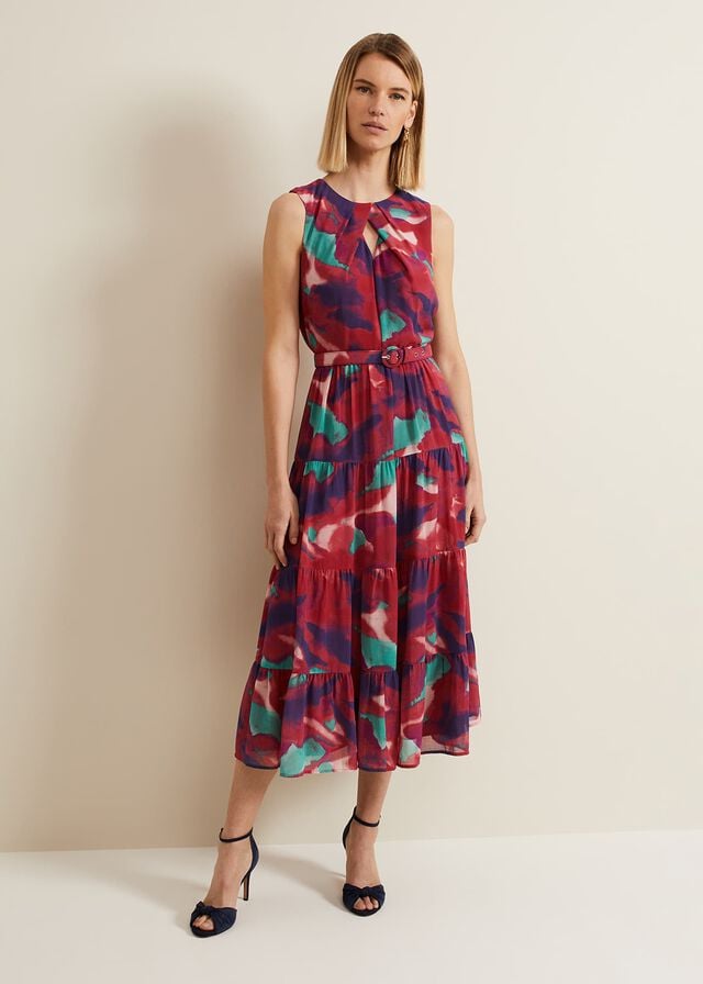 Multicolor Phase Eight Jolene Floral Dress | 7820MREGV
