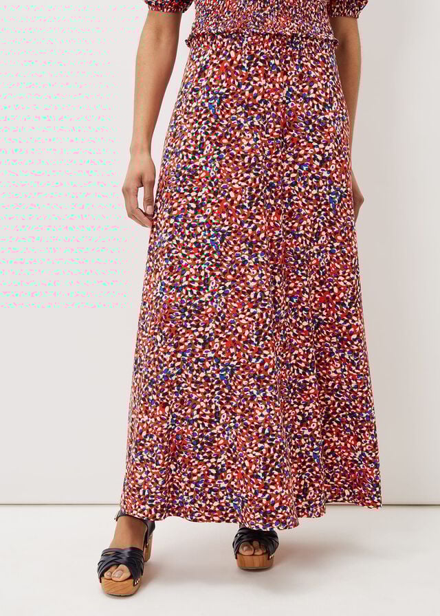 Multicolor Phase Eight Kamilla Printed Co-Ord Skirts | 5826ISTDX