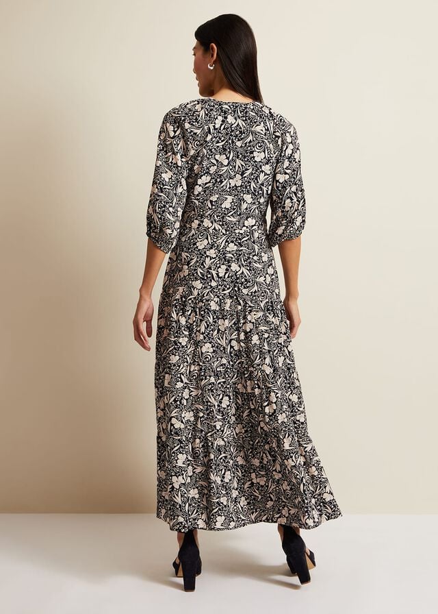 Multicolor Phase Eight Kezia Floral Wrap Dress | 2734WLEDK