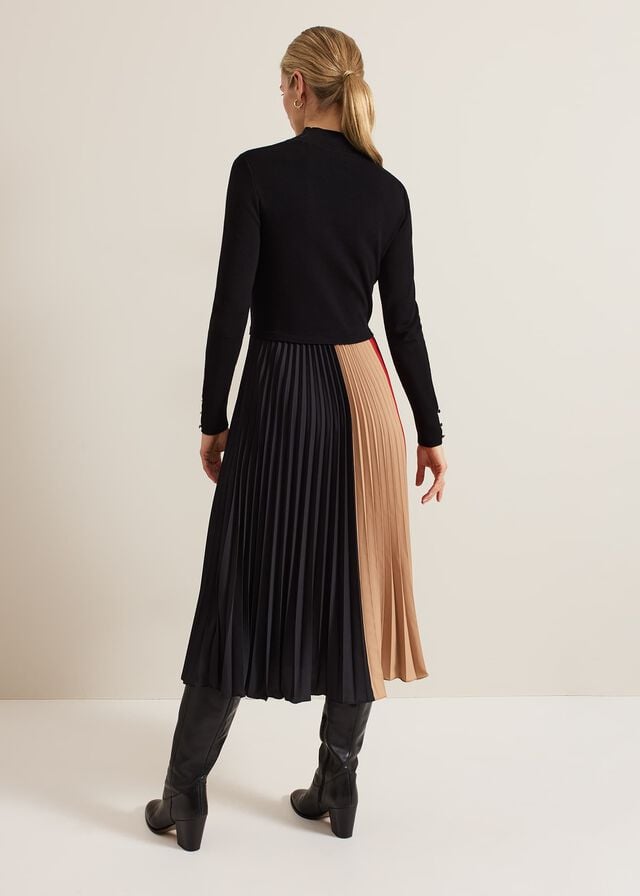 Multicolor Phase Eight Kiera Colourblock Woven Hem Dress | 5296XLBSR