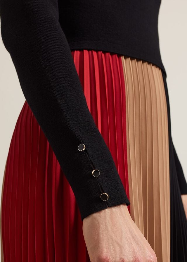 Multicolor Phase Eight Kiera Colourblock Woven Hem Dress | 5296XLBSR