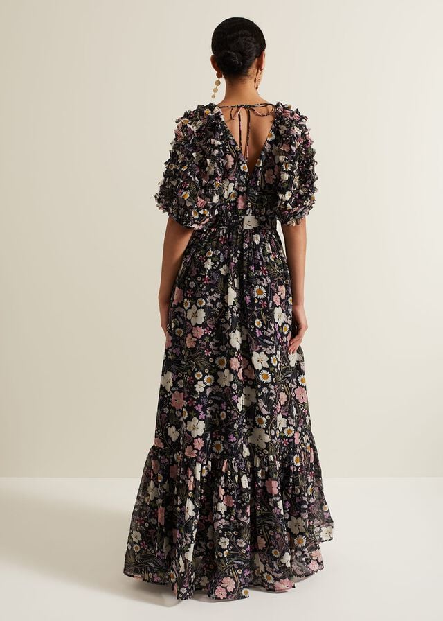 Multicolor Phase Eight Lesley Multi Coloured Floral Dress | 3426KGTEM