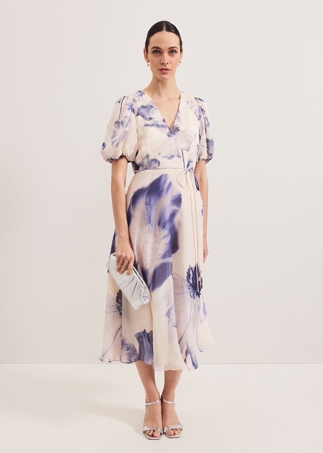 Multicolor Phase Eight Lizzie Floral Dress | 9758UNIGA