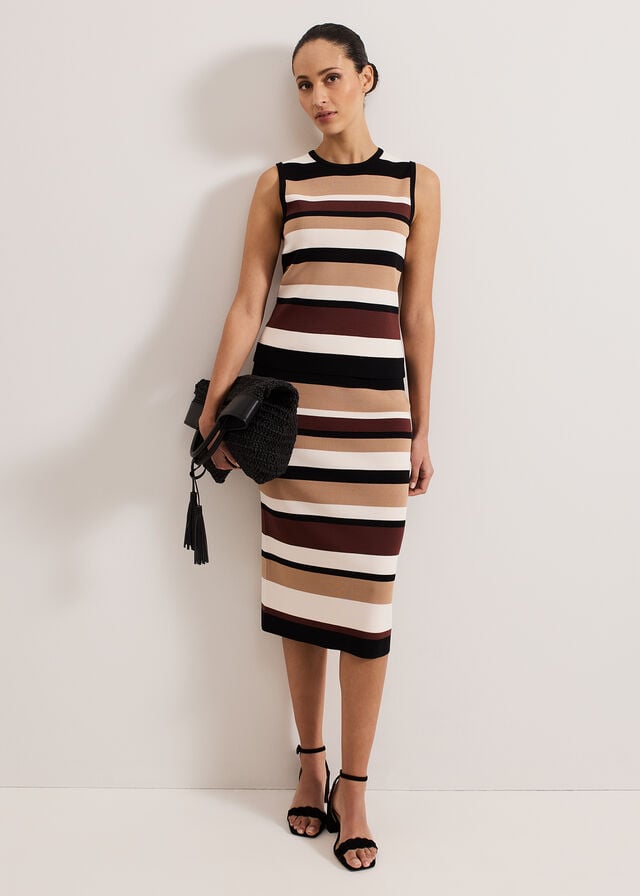 Multicolor Phase Eight Louisa Stripe Skirts | 6710AGBLY
