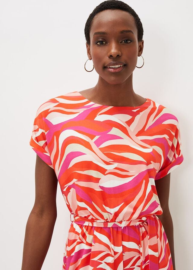 Multicolor Phase Eight Meryl Wave Print Playsuit Jumpsuit | 5826PZSGV