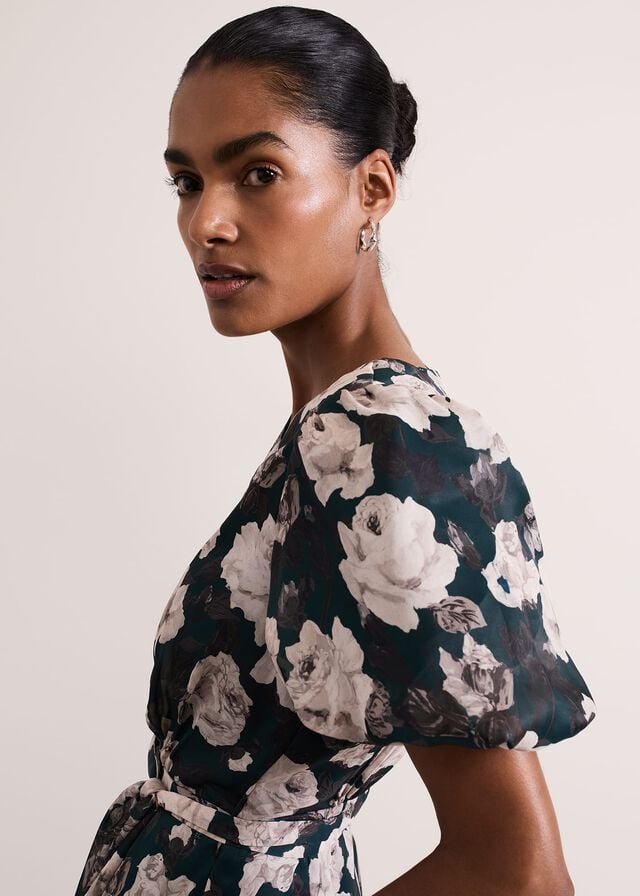 Multicolor Phase Eight Myron Floral Wide Leg Dress | 9763INWCH