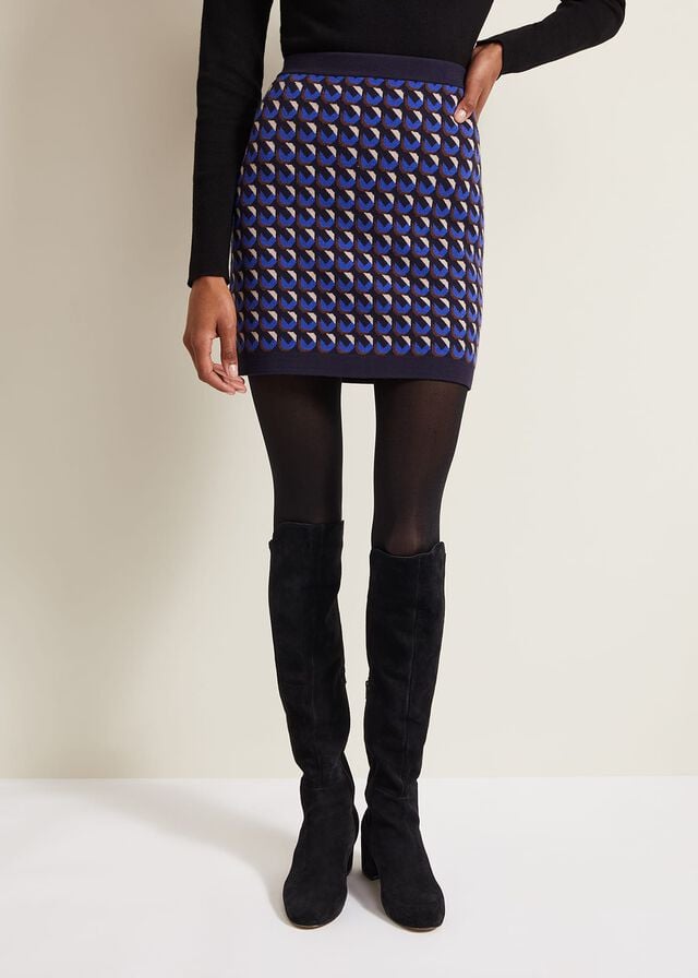 Multicolor Phase Eight Nicole Geo Twin Set Skirts | 2571DIJOK