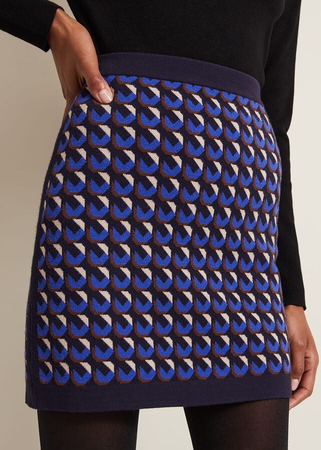 Multicolor Phase Eight Nicole Geo Twin Set Skirts | 2571DIJOK