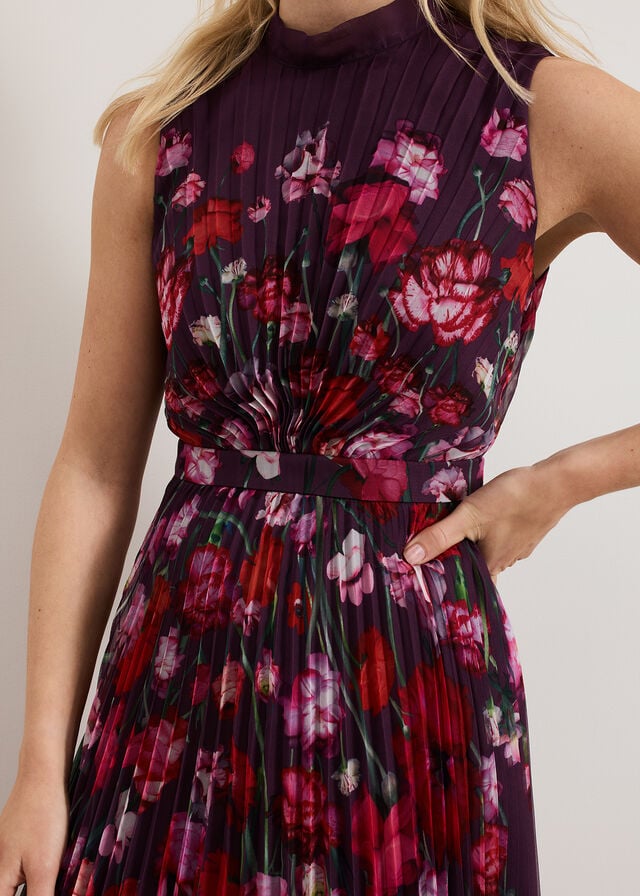Multicolor Phase Eight Petite Dahlia Dress | 2049TGMVQ