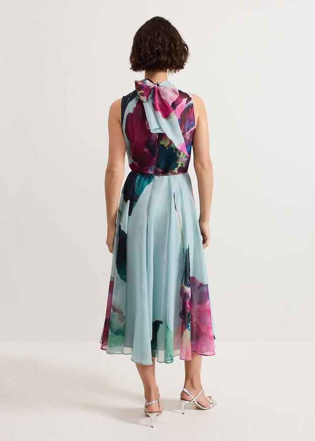 Multicolor Phase Eight Petite Tahina Dress | 0187YNRMS