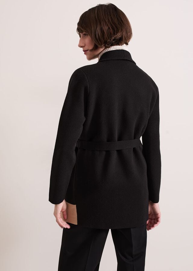 Multicolor Phase Eight Rae Waterfall Colour Block Coats | 0193VHLNP
