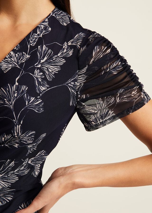 Multicolor Phase Eight Remi Floral Mesh Dress | 5306JHGCR