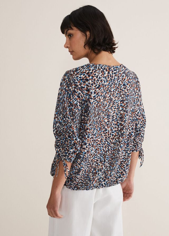 Multicolor Phase Eight Rosalind Printed T Shirts | 1723ONXLT