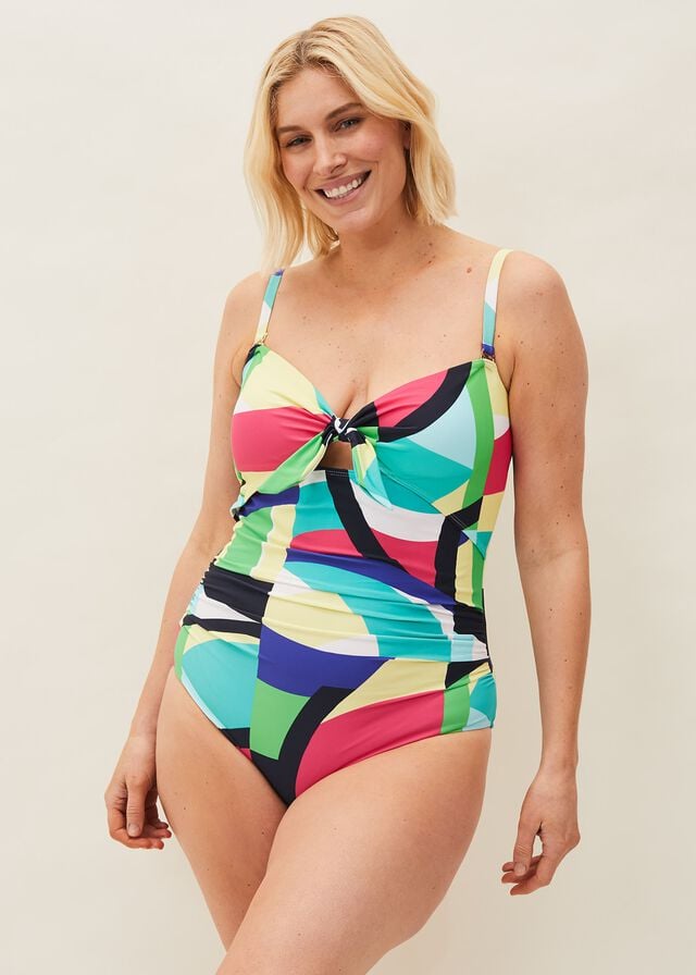 Multicolor Phase Eight Sedinia Abstract Print Swimwear | 4257OFISK