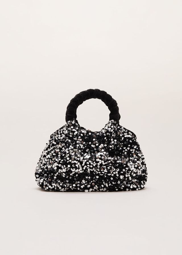 Multicolor Phase Eight Sequin Twist Handle Grab Bags | 9810SOMDL