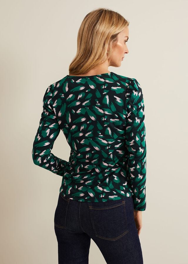 Multicolor Phase Eight Sindy Animal Print T Shirts | 2193MNDHU