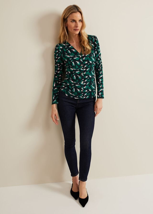 Multicolor Phase Eight Sindy Animal Print T Shirts | 2193MNDHU