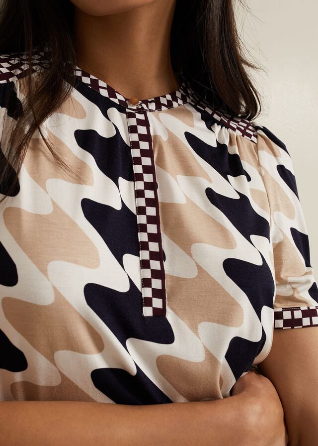 Multicolor Phase Eight Suki Printed T Shirts | 5217HIQOW