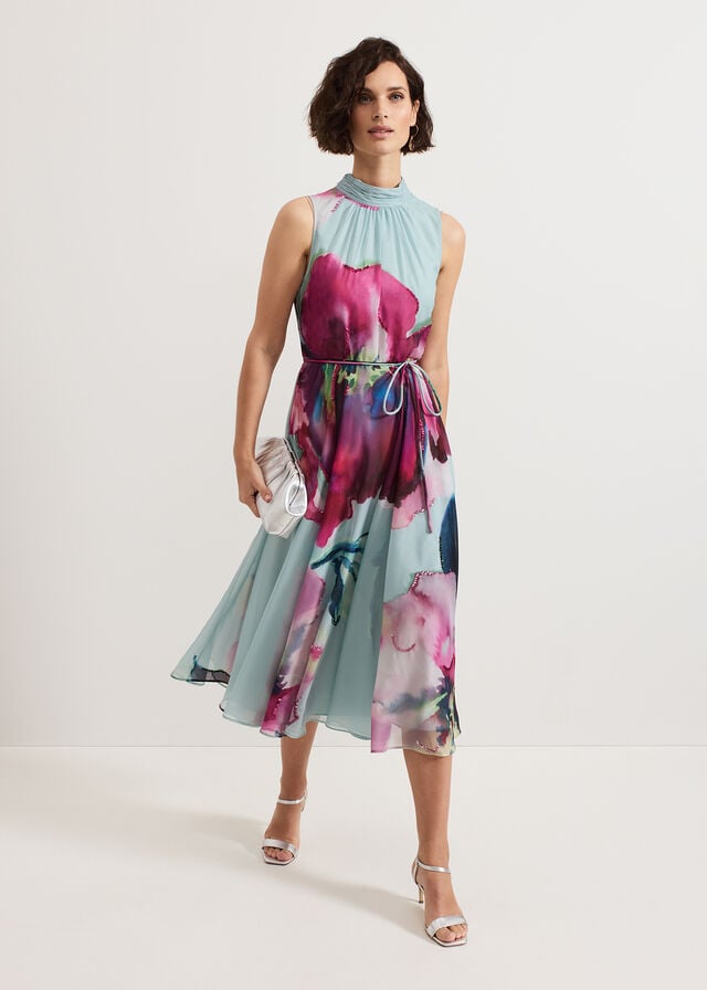 Multicolor Phase Eight Tahnia Floral Dress | 1380HVDYP